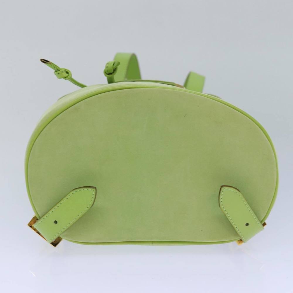 Salvatore Ferragamo Gancini Backpack Leather Green Auth yk14012 - Picture 5 of 16